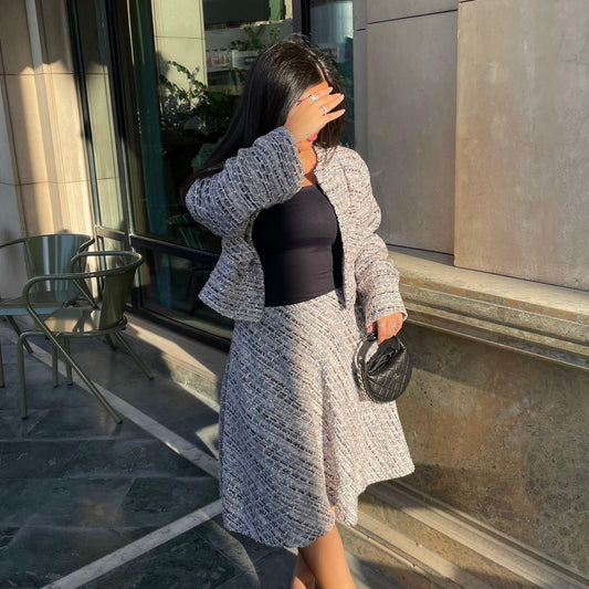 Tweed Colorful Glittery SET