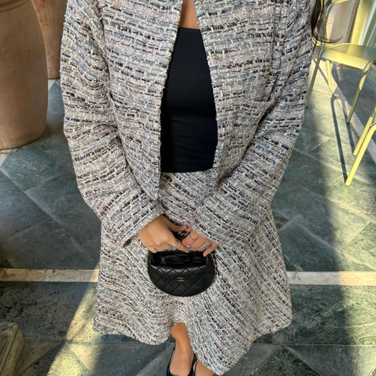 Glittery colorful Tweed Set