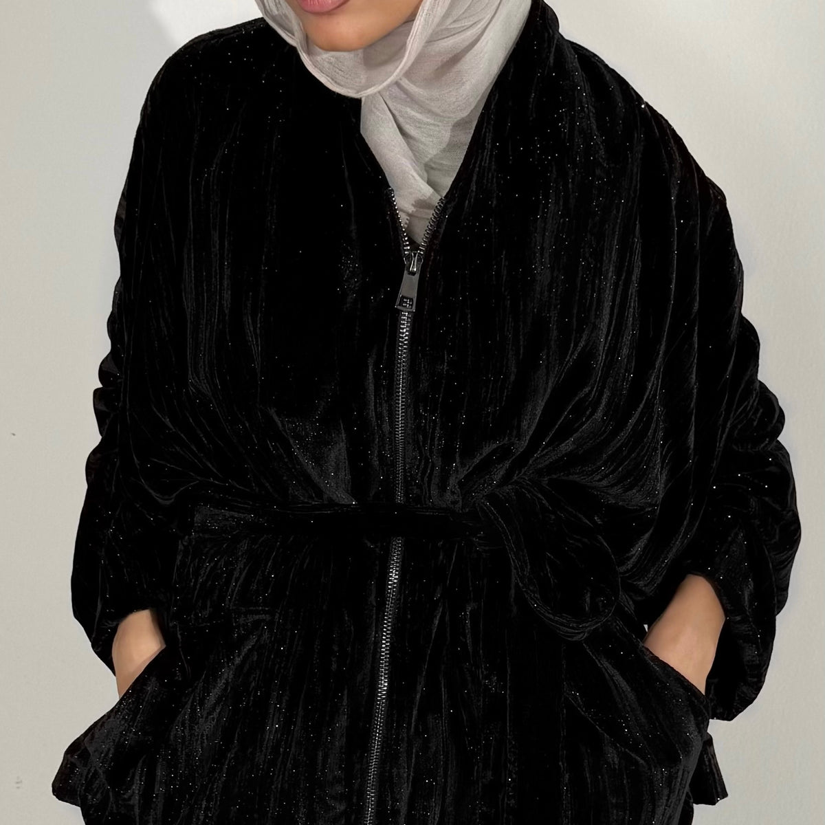 Black Velvet Glitter JACKET